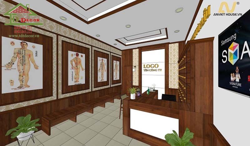 thiết kế phòng khám đông y