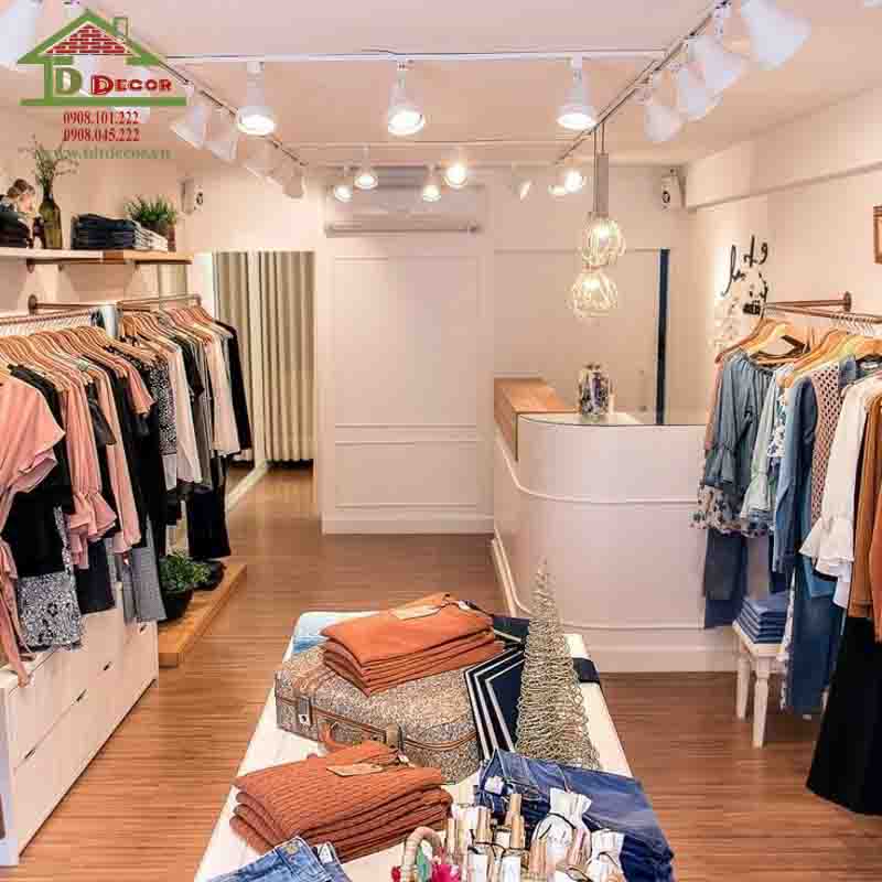 thiết kế shop quần áo 20m2