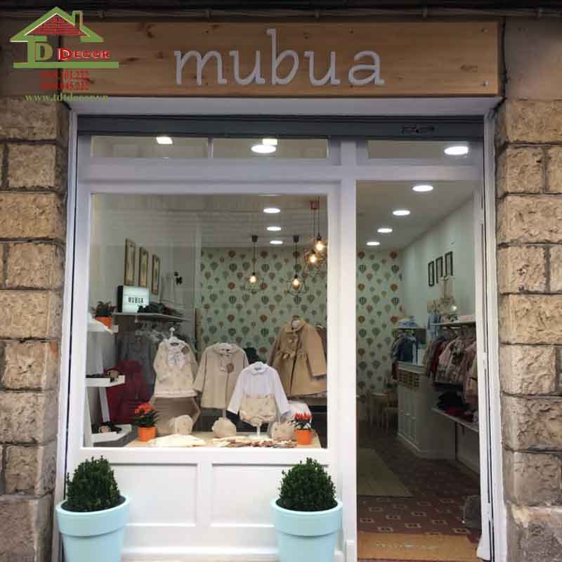 thiết kế shop quần áo 20m2