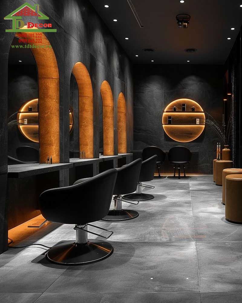 Sử dụng màu đèn nổi giúp không gian cửa hàng thêm nổi bật