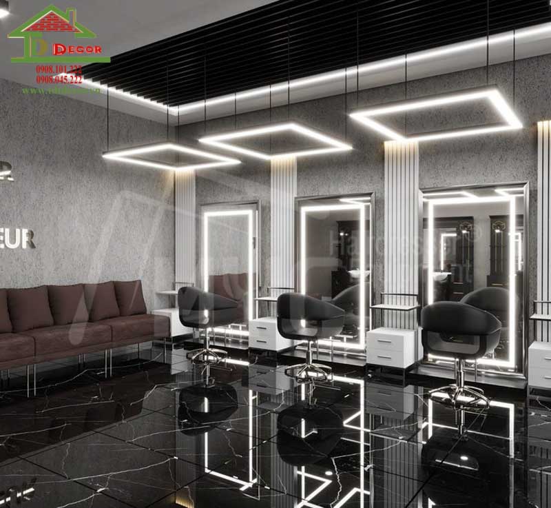 Thiết kế barber đơn giản cho chủ đầu tư có ít ngân sách