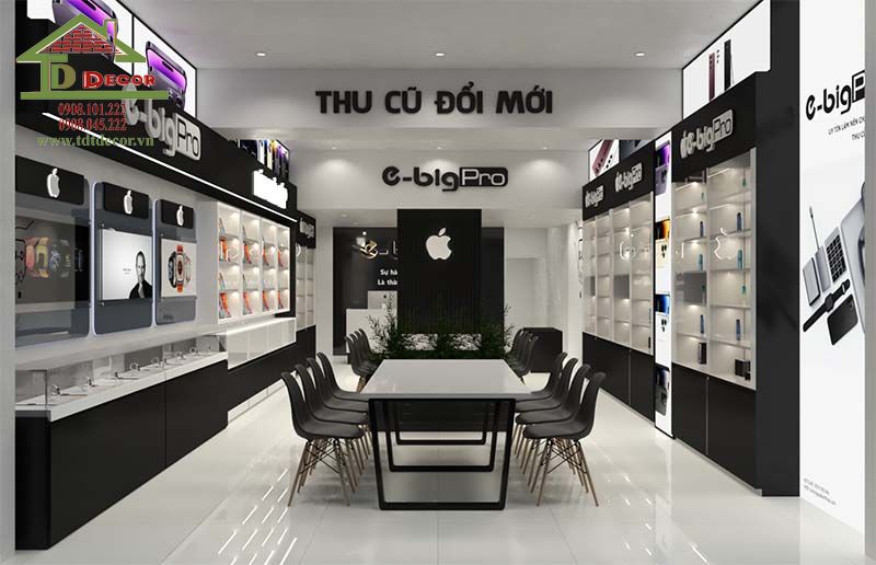 thiết kế shop điện thoại
