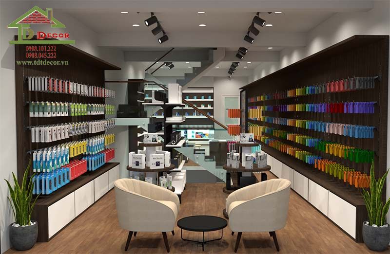 thiết kế shop điện thoại