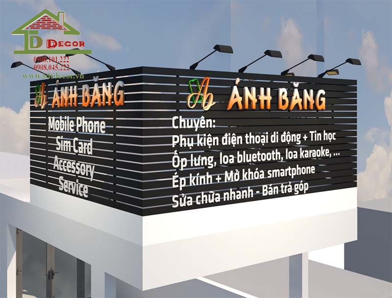 thiết kế shop điện thoại
