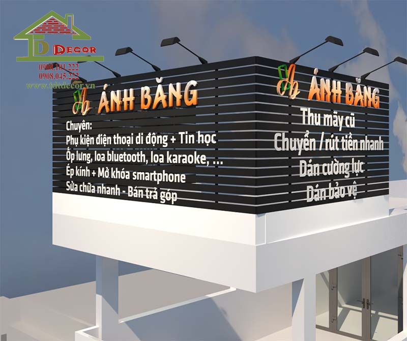 thiết kế shop điện thoại