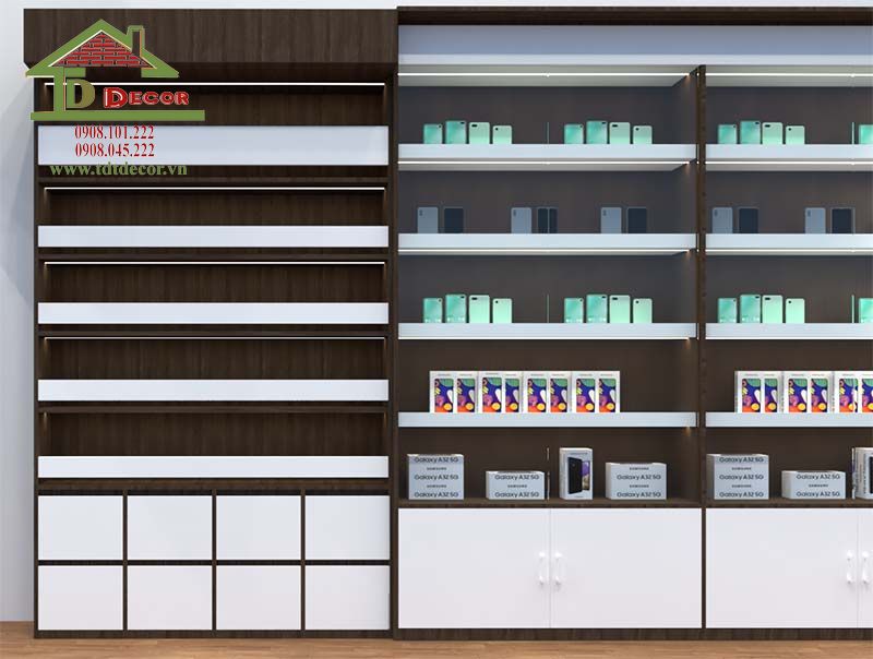 thiết kế shop điện thoại