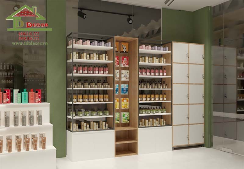 thiết kế shop mỹ phẩm