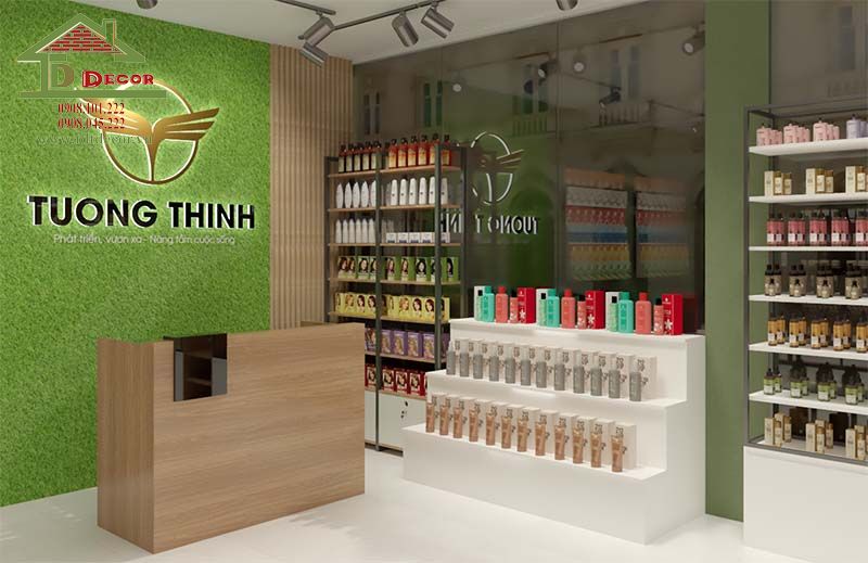 thiết kế shop mỹ phẩm