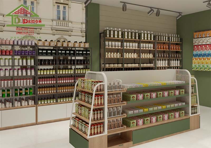 thiết kế shop mỹ phẩm