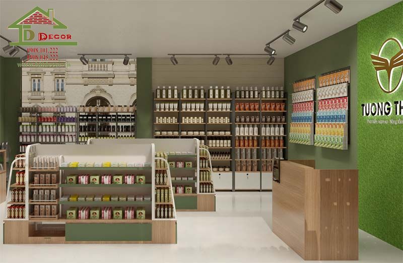 thiết kế shop mỹ phẩm