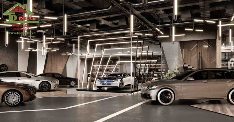 thiết kế showroom oto