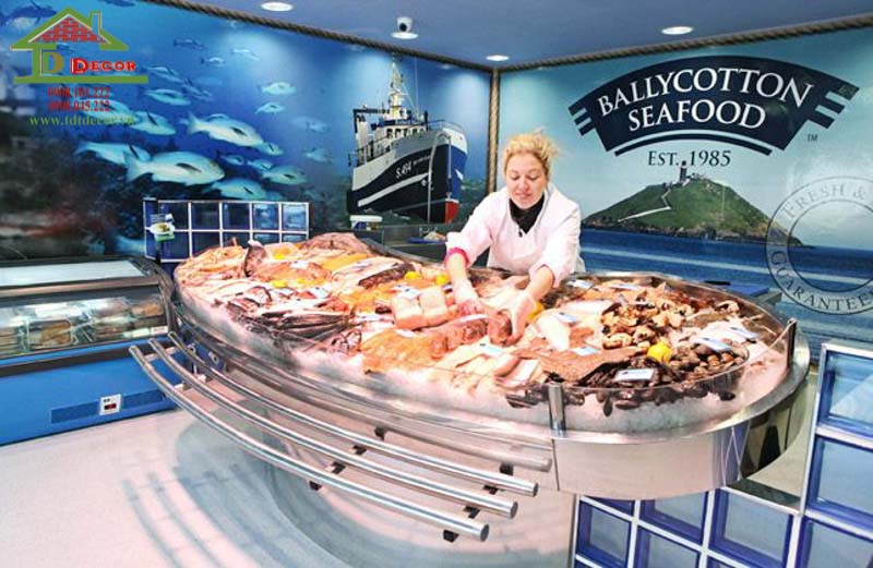 thiết kế cửa hàng hải sản tươi sống