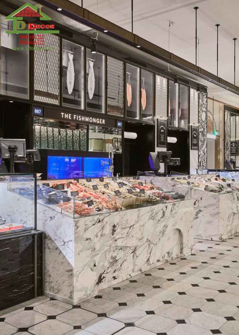 Thiết kế cửa hàng hải sản