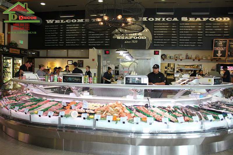 thiết kế cửa hàng hải sản tươi sống