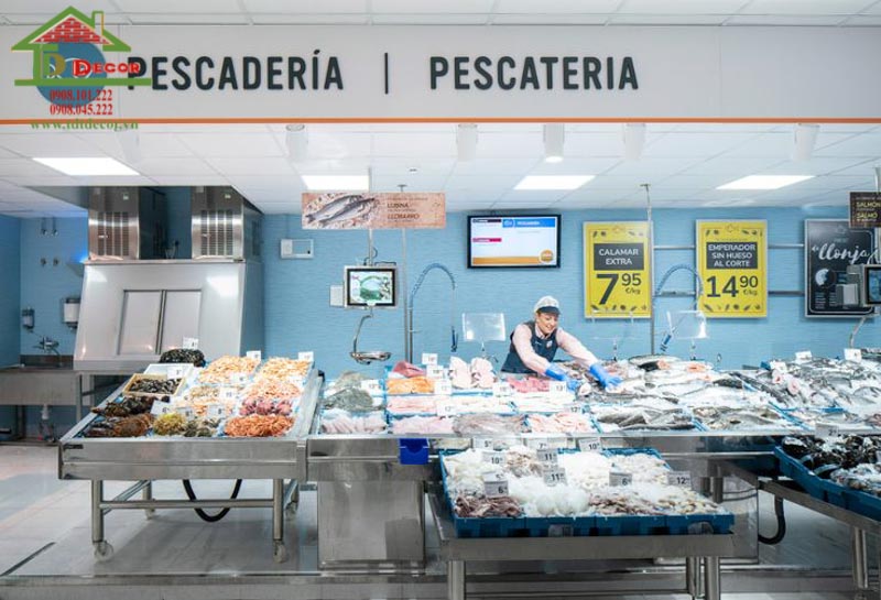 Thiết kế cửa hàng hải sản