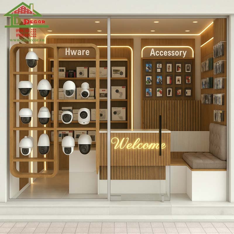 Thiết kế cửa hàng camera