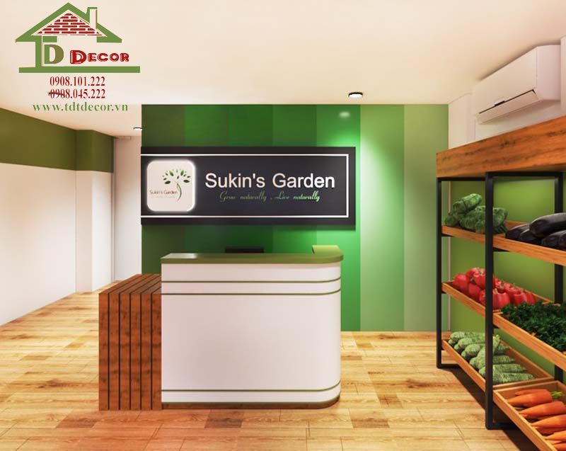 Thiết kế cửa hàng trái cây