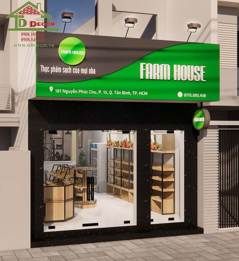 Thiết kế cửa hàng trái cây