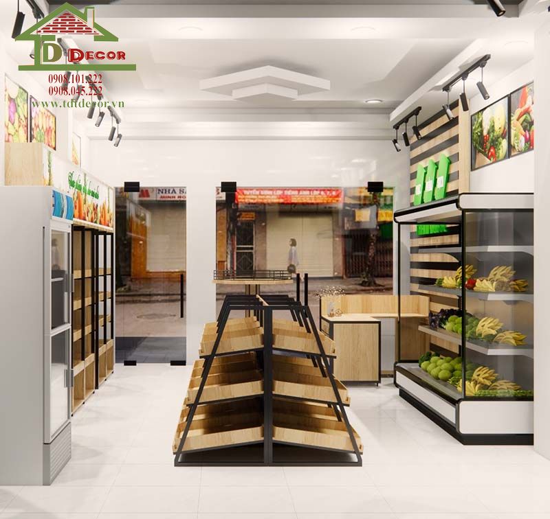 Thiết kế cửa hàng trái cây