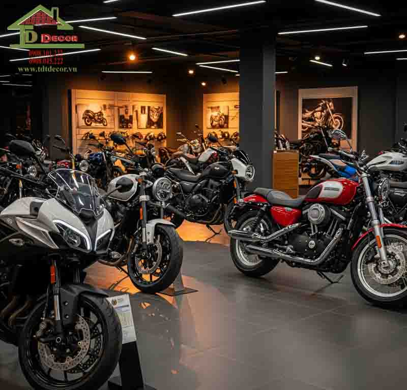 thiết kế showroom xe máy
