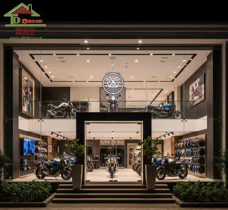 thiết kế showroom xe máy