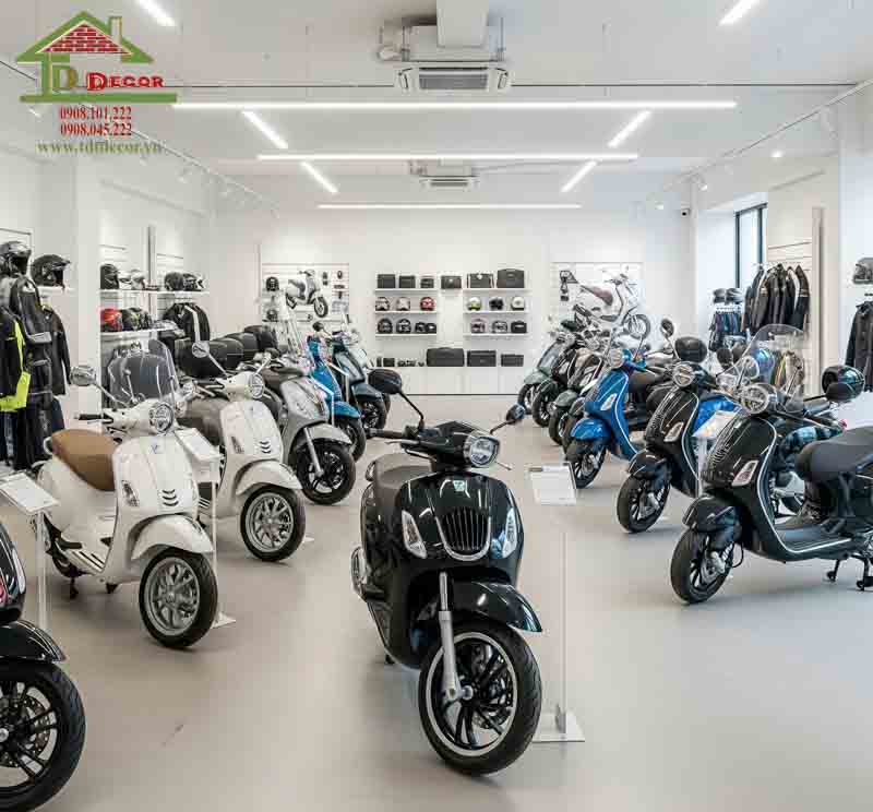thiết kế showroom xe máy