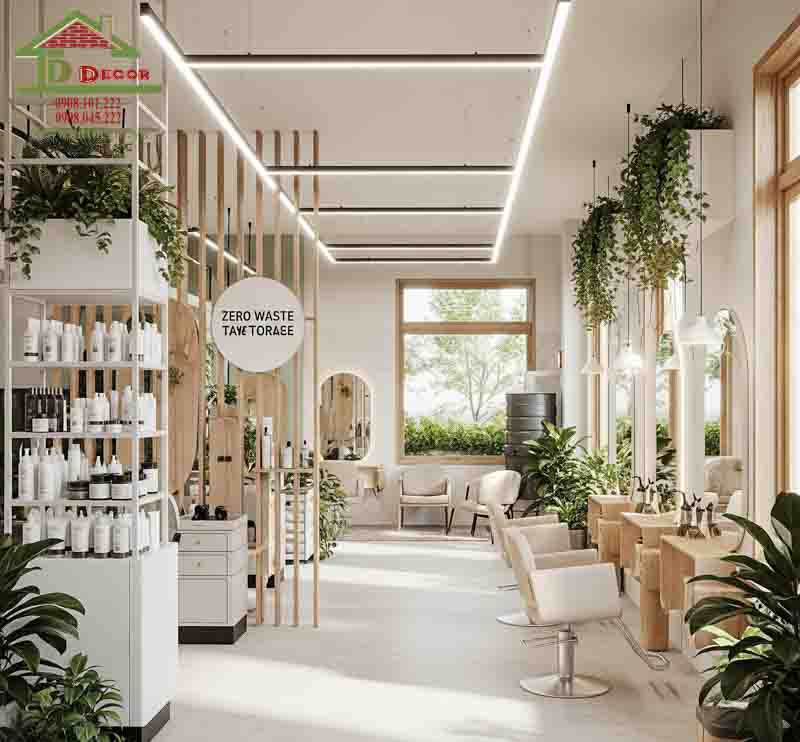 thiết kế salon tóc