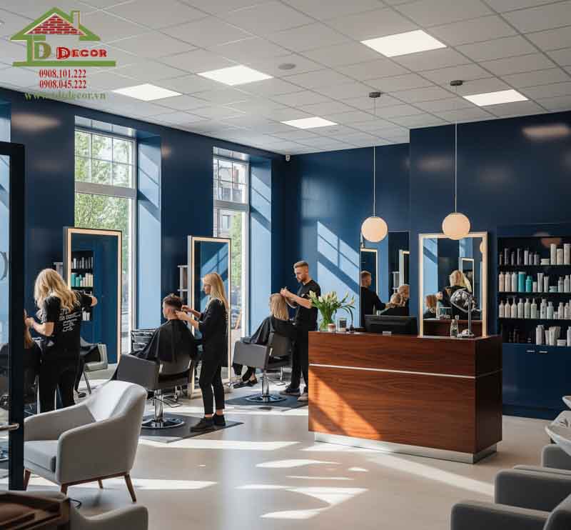 thiết kế salon tóc