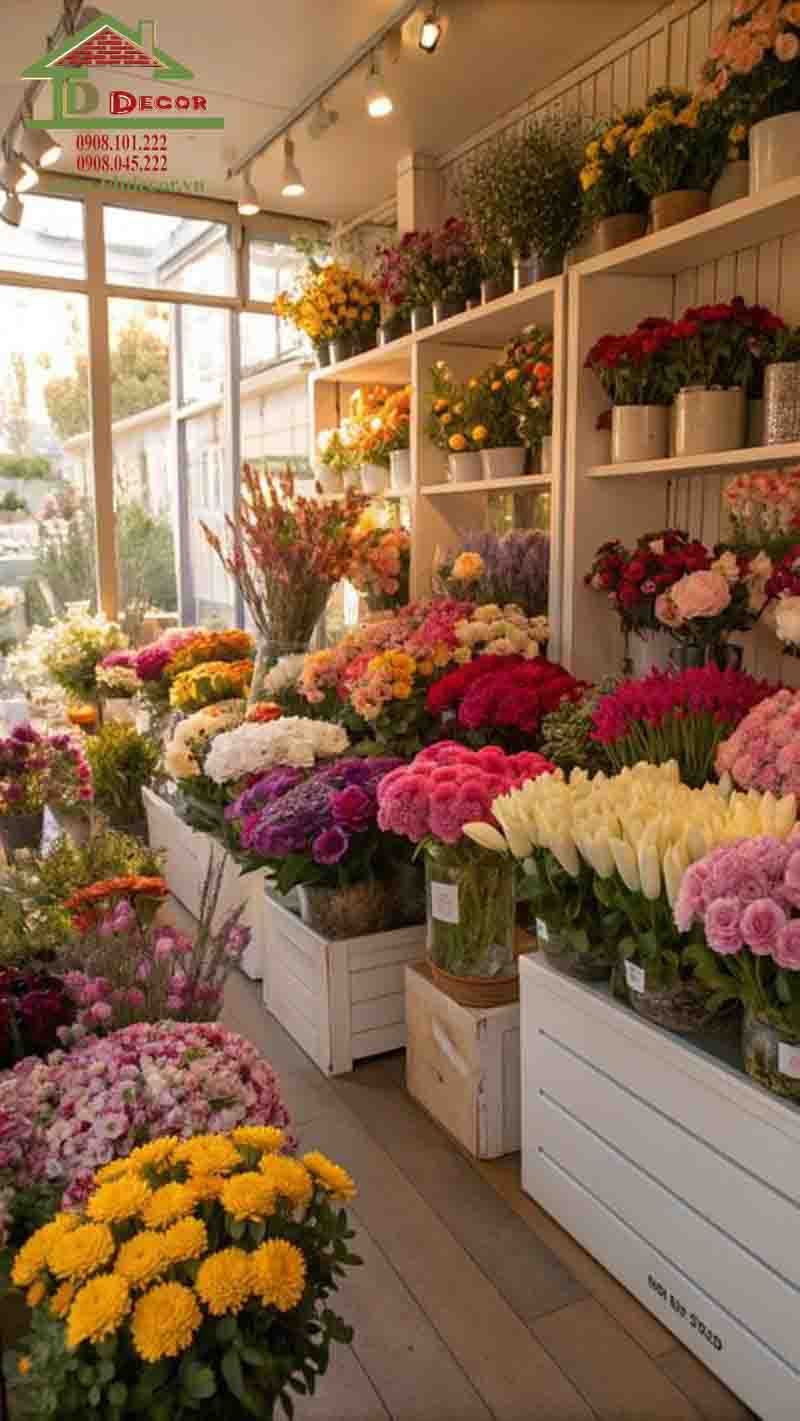 Thiết kế shop hoa tươi