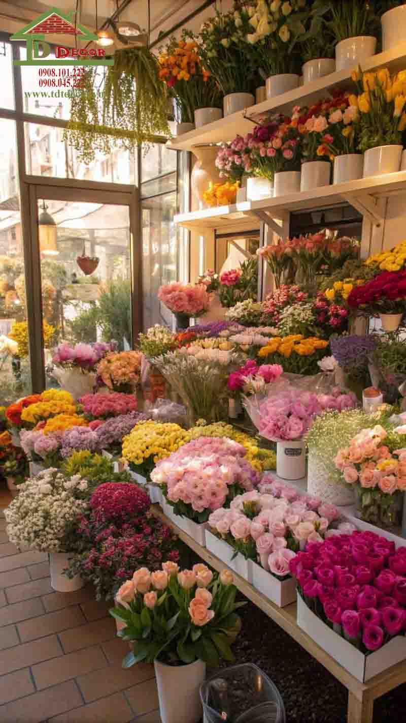 Thiết kế shop hoa tươi