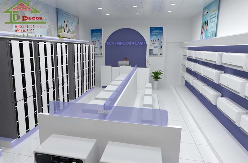 Thiết kế cửa hàng điện lạnh