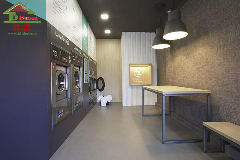 Thiết kế cửa hàng giặt là