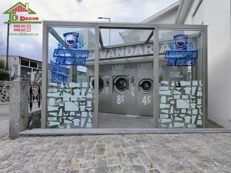 Thiết kế cửa hàng giặt là