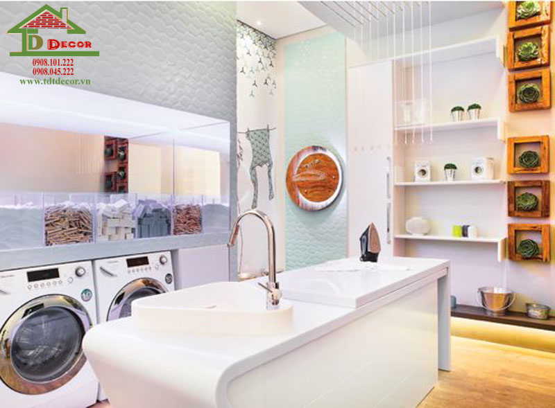 Thiết kế cửa hàng giặt là