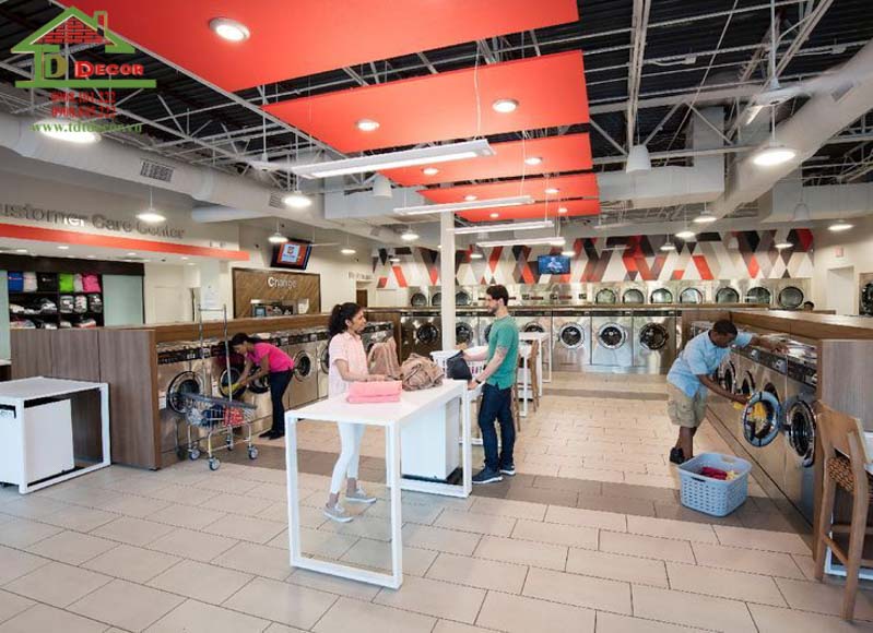 Thiết kế cửa hàng giặt là