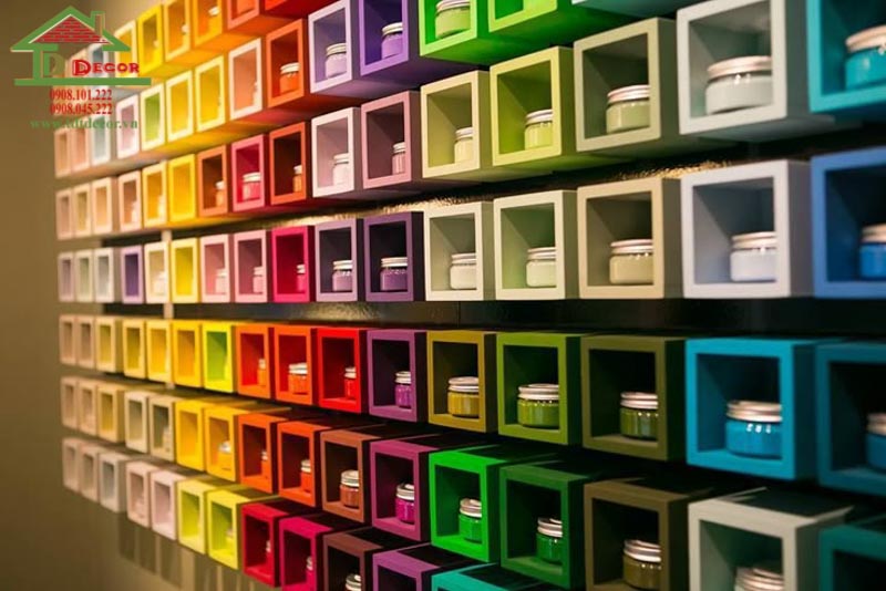 Thiết kế cửa hàng sơn