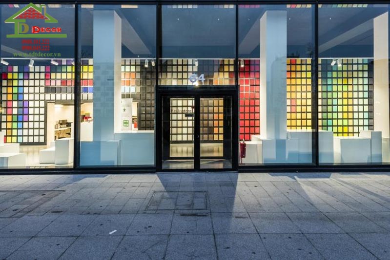 Thiết kế cửa hàng sơn