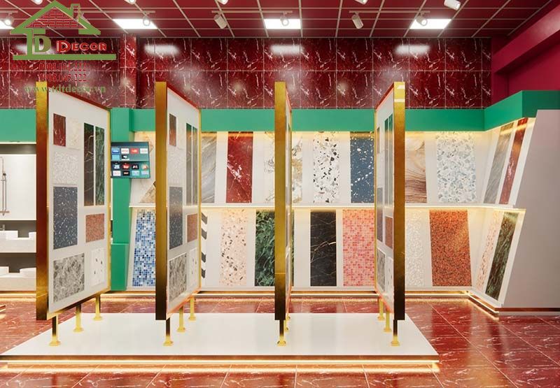 thiết kế cửa hàng vật liệu xây dựng