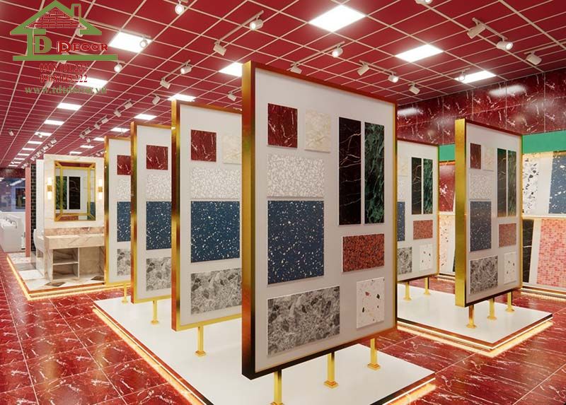 thiết kế cửa hàng vật liệu xây dựng