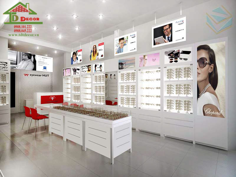 Tủ trưng bày mắt kính