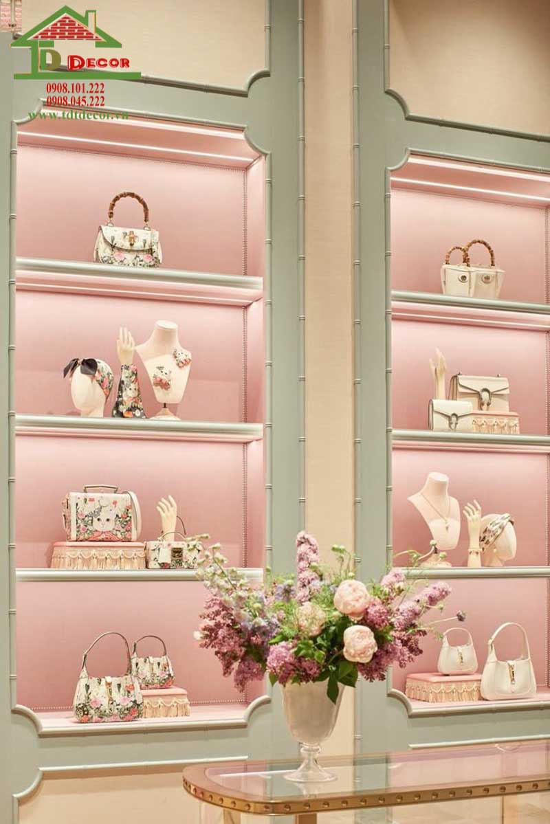 Tủ trưng bày túi xách