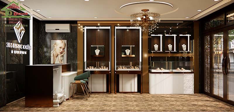 thiết kế cửa hàng trang sức