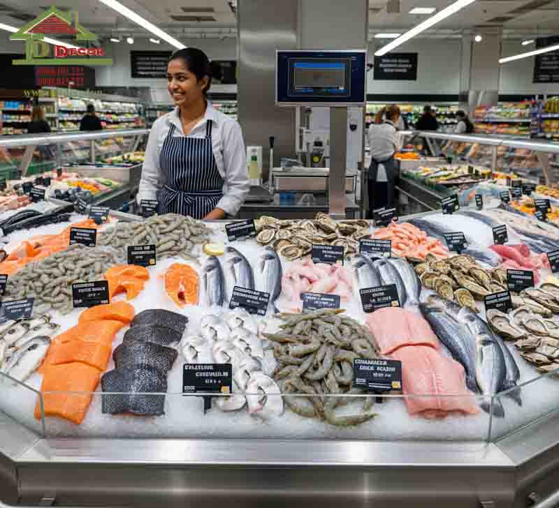 thiết kế cửa hàng hải sản tươi sống