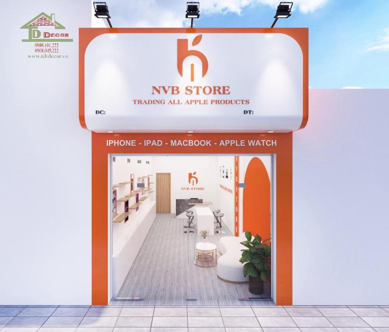 Dự án cửa hàng điện thoại NVB Store ở TPHCM
