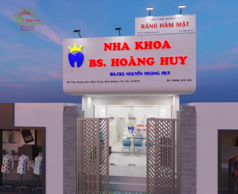 Dự án thiết kế phòng khám nha khoa bác sĩ Hoàng Huy ở Cần Giờ TPHCM